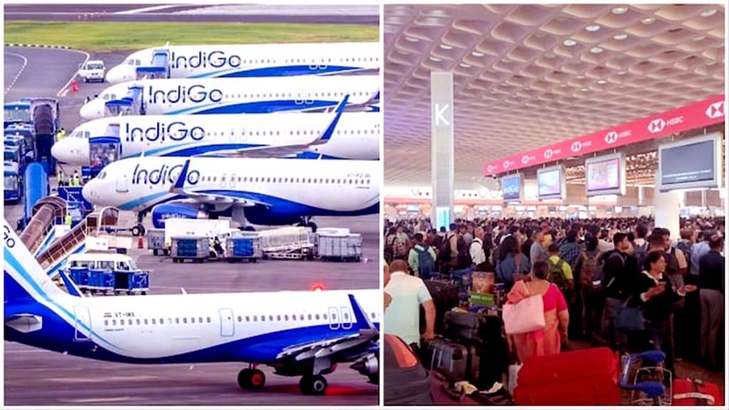 IndiGo cancels 300 flights due to staff shortage thousands of passengers in Jaipur Indore and Delhi stranded 8hour wait in Pune 3 passengers faint